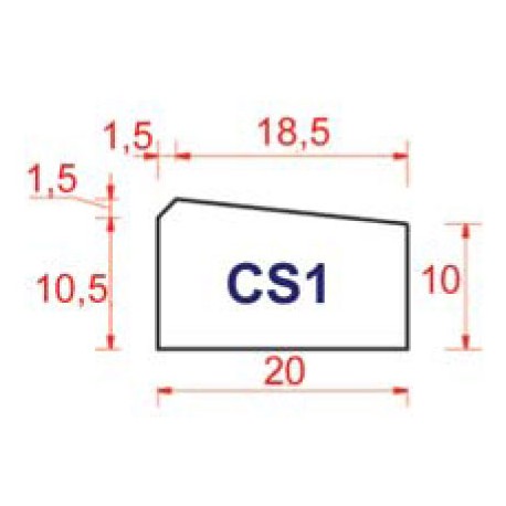 BORDURE DE CANIVEAUX CS1