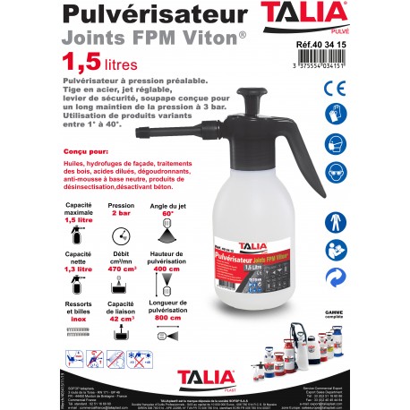 PULVERISATEUR taliaPULVE 1,5 LITRE VITON