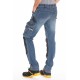 Jeans de travail stretch avec emplacement genouillères JOBPRO stone brossé T.50