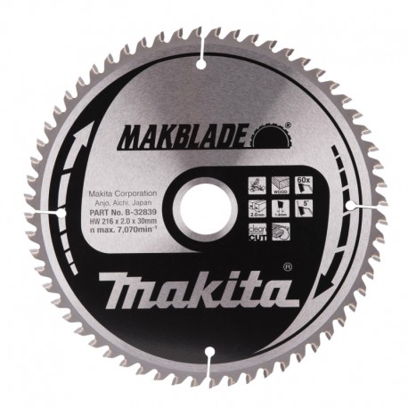 Lames carbure ''Makblade'' Bois, pour scies radiales et à onglets