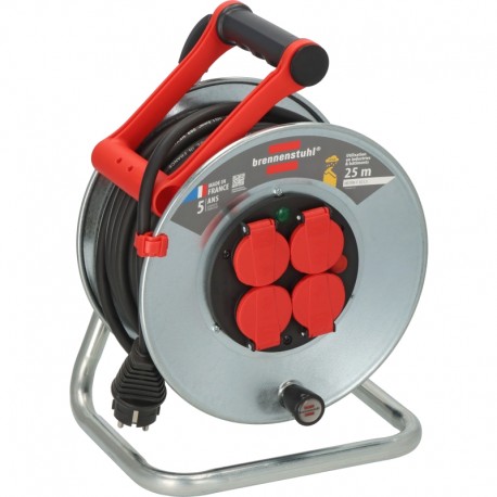Enrouleur de câble SILVER-S Professional, 25 m H07RN-F 3G1,5